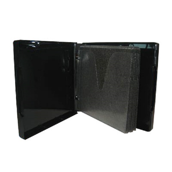 2- Black 24 Disc PP Case with Outer Sleeve / 12 double disc sleeves BL-PP24BLK