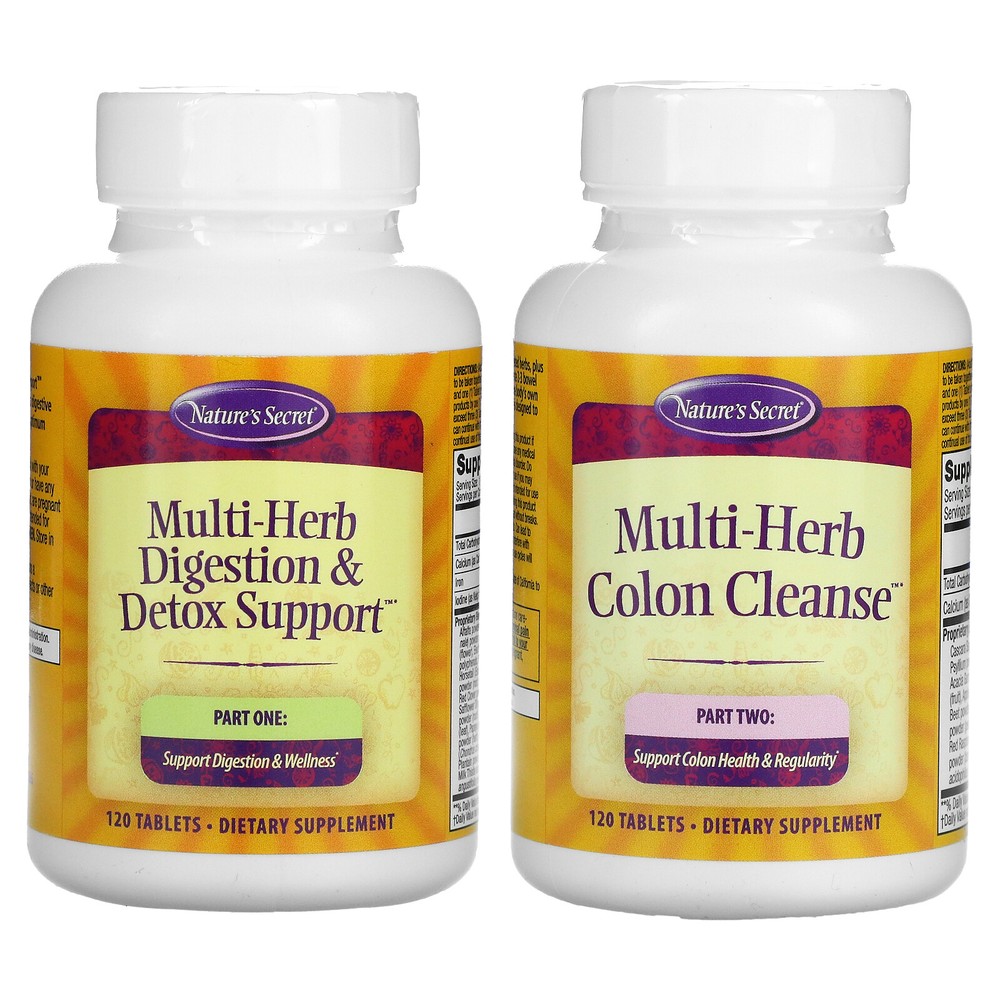 Ultimate Cleanse, 2 Part Total-Body Program, 2 Bottles, 120 Tablets Each