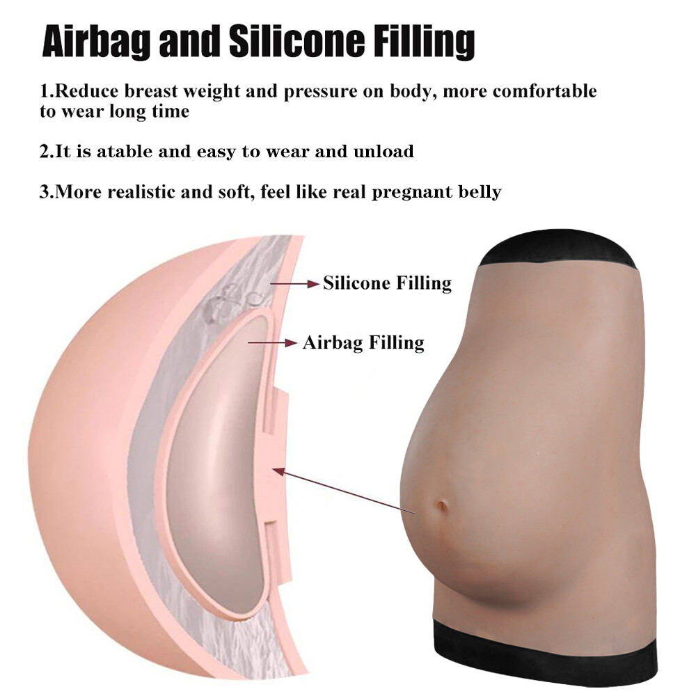 Anzi Silicone Fake Pregnant Fake Belly Belly Bump Silicone Pros thetics Tummy