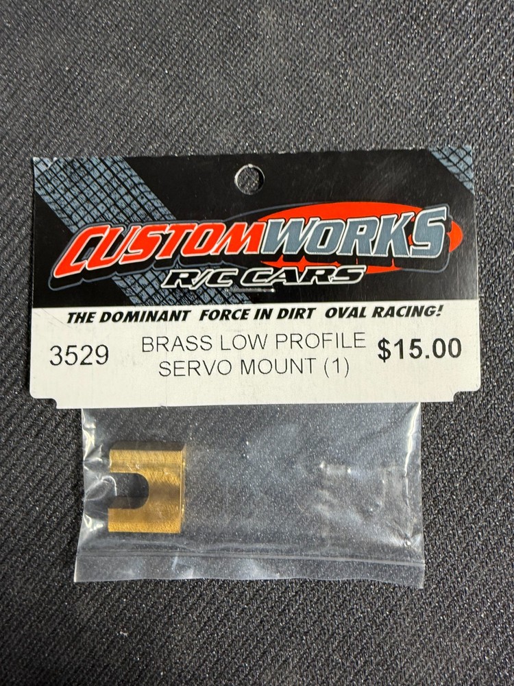 CUSTOMWORKS-3529-BRASS LOW PROFILE SERVO MOUNT-1