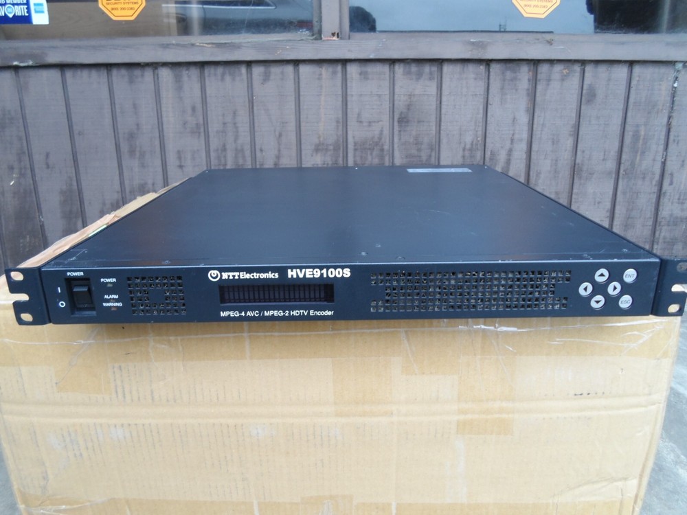 #1 NTT Electronics HVE9100 HVE9100S MPEG-4 AVC H.264 MPEG-2 HDTV HD Encoder