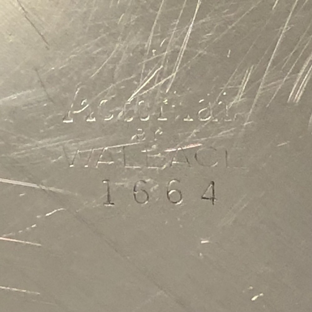 Wallace Grand Victorian Silverplate 1664 Wine Bottle Coaster Holder 8” Round