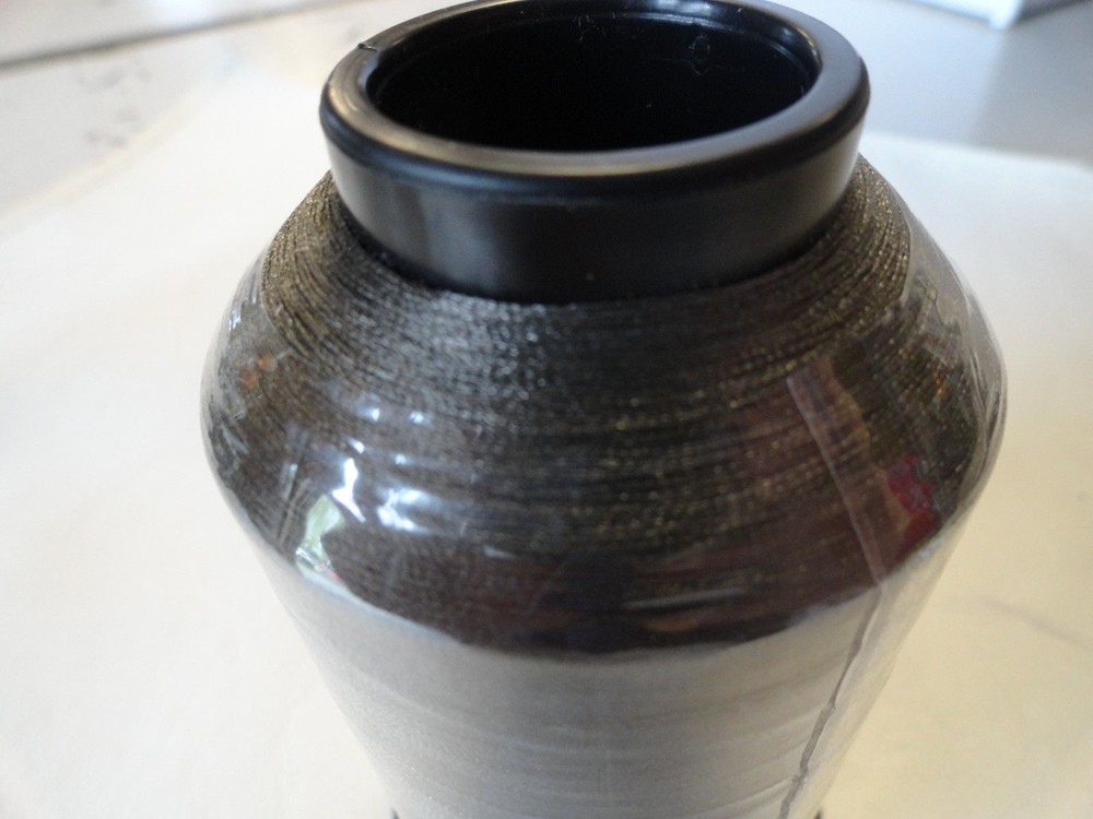 VISION POLY UV SEWING MACHINE THREAD SPOOL PAIR (2) 650Q GREY (5500 YARDS)