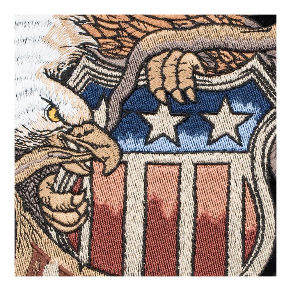 Established 1776 USA Eagle & Crest Patch, Patriotic Back Patches