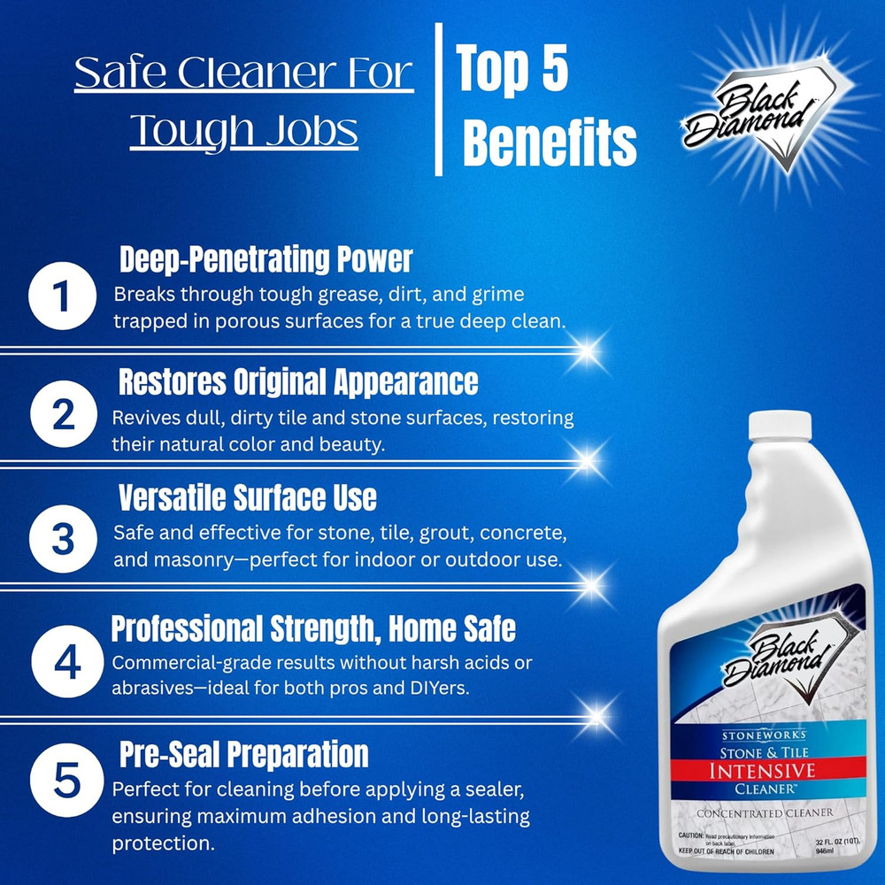 Black Diamond Stoneworks Stone & Tile Intensive Cleaner – Professional Deep Clea