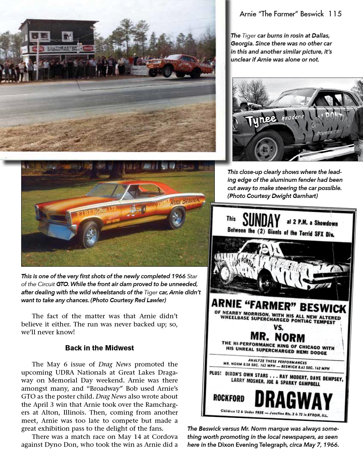 Arnie The Farmer Beswick NHRA