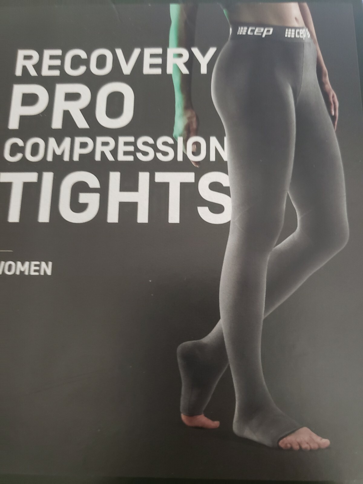 CEP Women’s Compression Tights Size 4 (L) Recovery Pro Running Black Large
