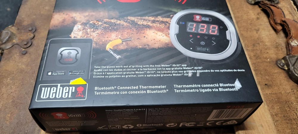 Weber iGrill 2 Digital Bluetooth App Connect Thermometer 7203
