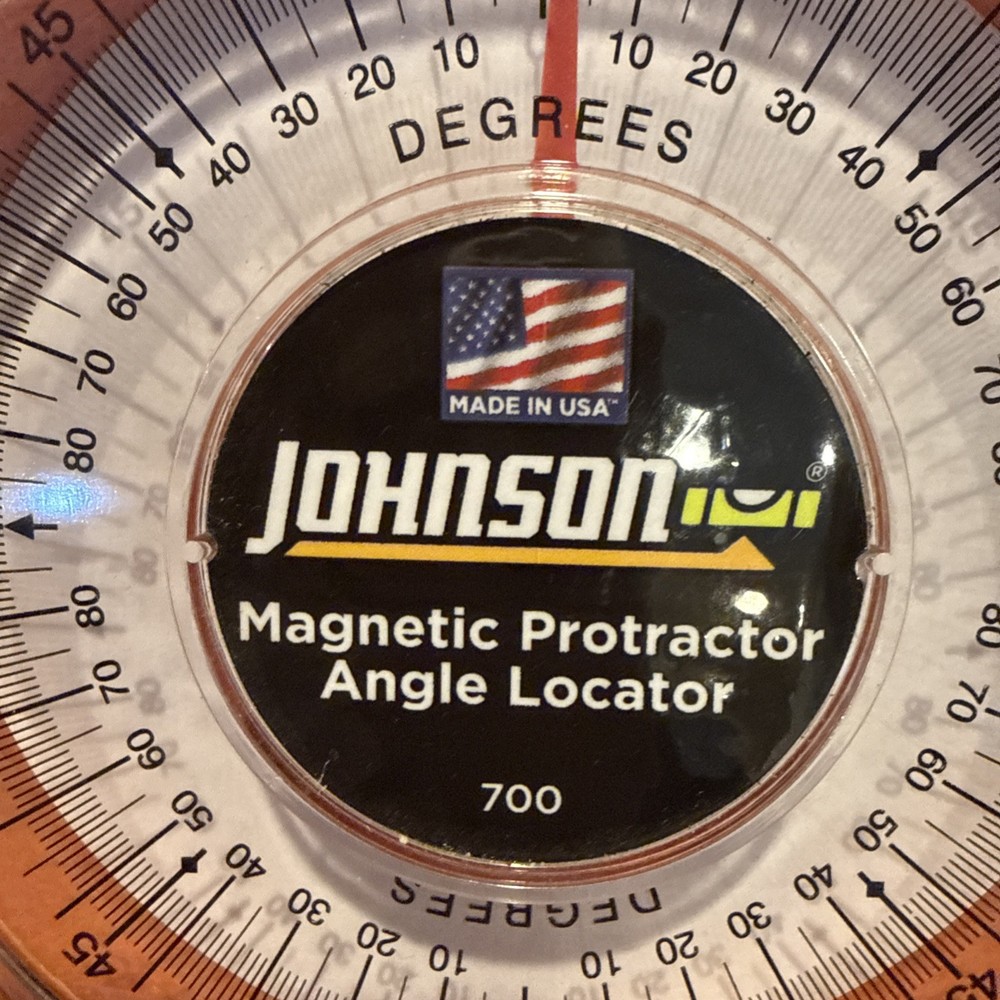 Magnetic Protractor And Angle Locator MFG 700 By Johnson Level & Tool