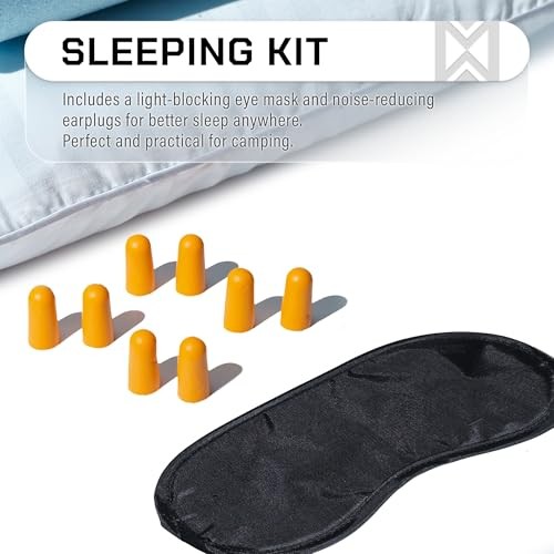 Camping Pillow 2 Pack — Camp Pillow, Memory Foam Pillows 2 Pack — for Sleeping