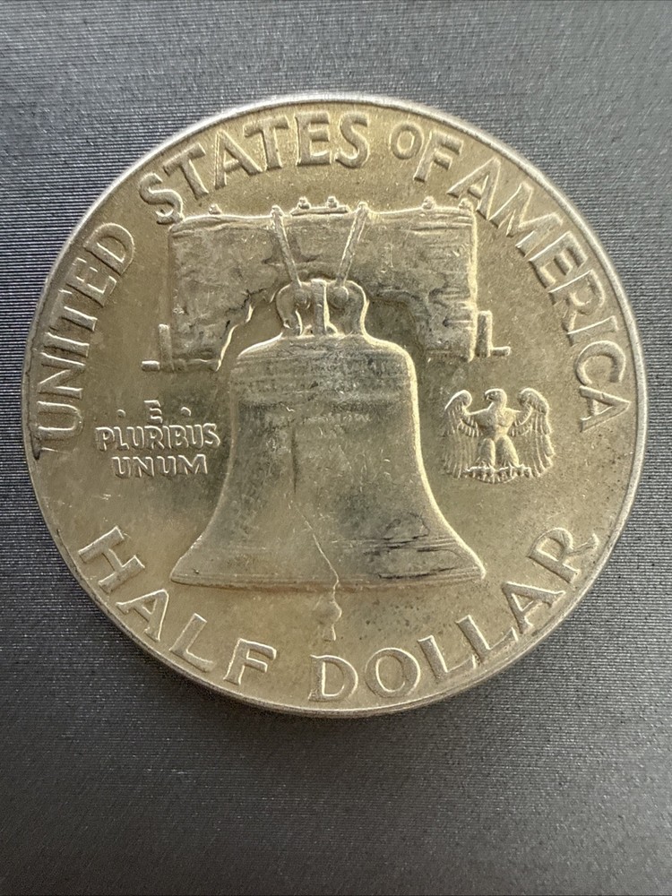 1948 Ben Franklin US Half Dollar, 90% Silver, Circulated