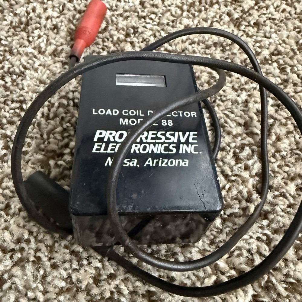 Vintage Progressive Electronics Model 88 Load Coil Detector Telecom Tester