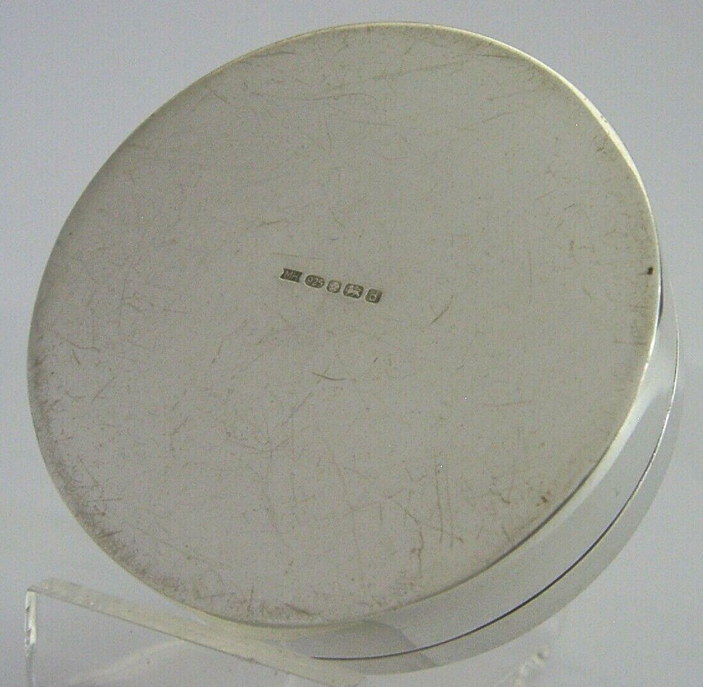 BEAUTIFUL 2 inch ENGLISH SOLID STERLING SILVER BOX 2004 MINT