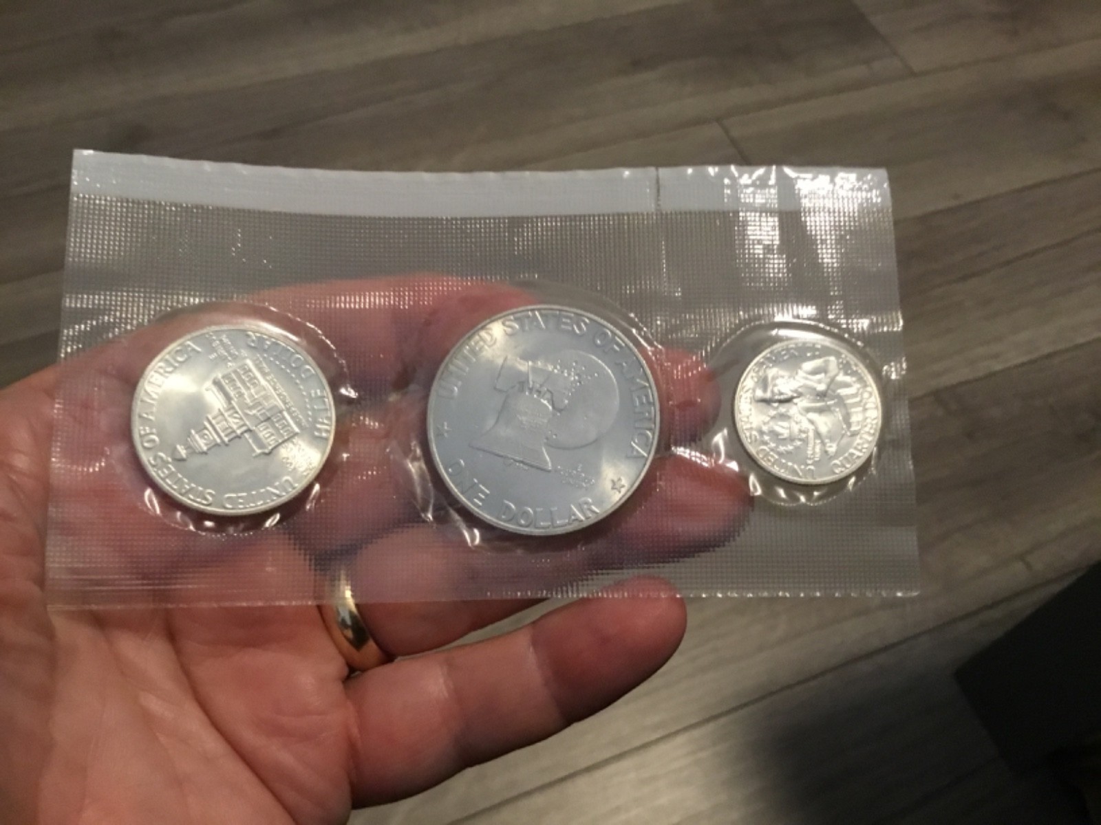 1776-1976 U.S. Mint Bicentennial 3 Coin 40% Silver Proof Set Uncirculated OGP!