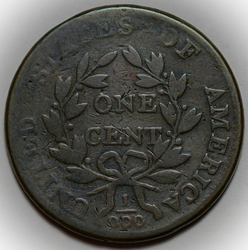 1801 Draped Bust Large Cent - Error Fraction - 1/000 (S-223)