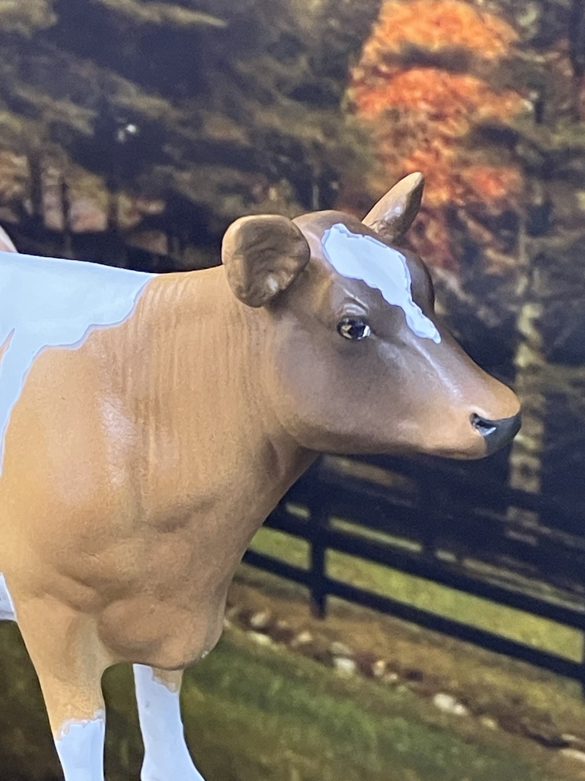 Custom CM Breyer TSC 1:20 Ornament Spot Jersey Holstein Figurine Model Dairy Cow