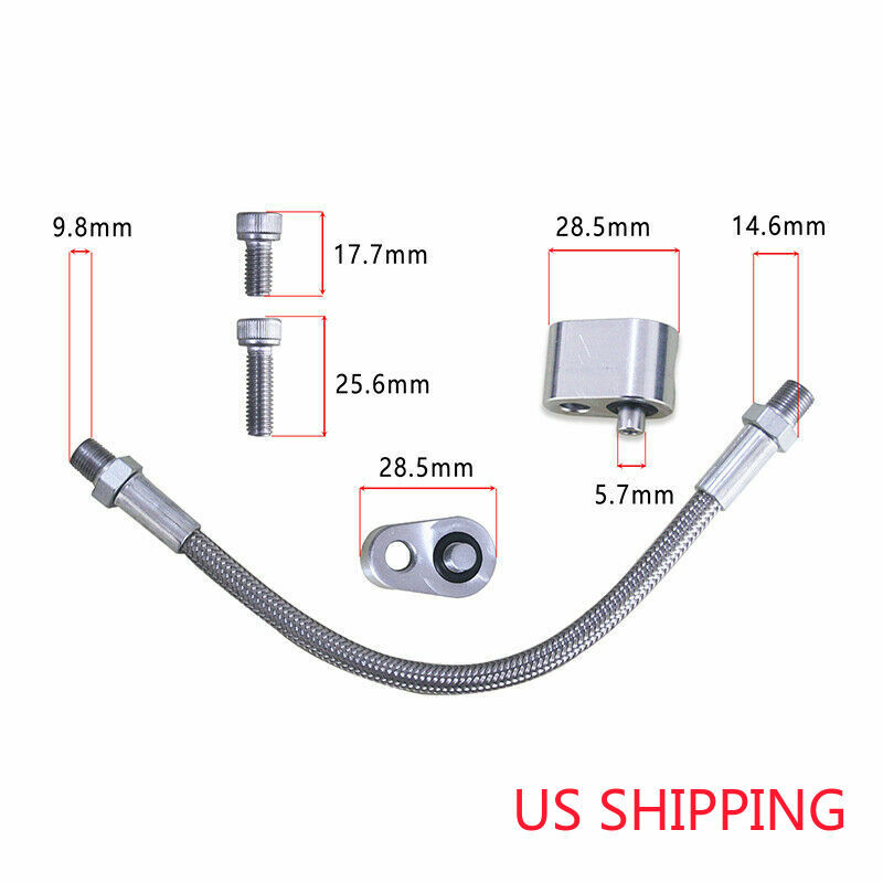 C-Coolant / Steam Port Crossover Hose Kit For LS1 Throttle Body Bypass