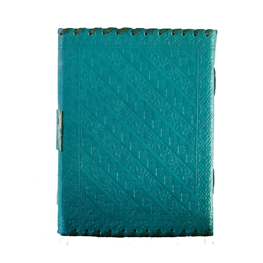 Leather Journal Notebook Embossed Journal & stone Leather Diary Writing journal.