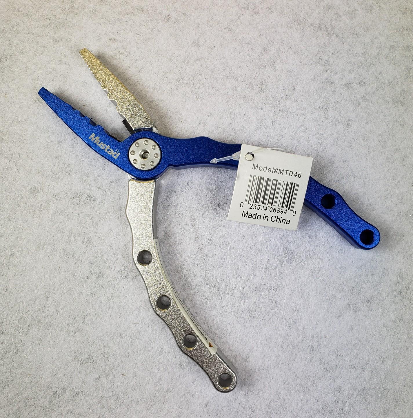 Mustad Aluminum Pliers 6" Ultra-Light Stainless Steel Jaws Aircraft Grade #MT046
