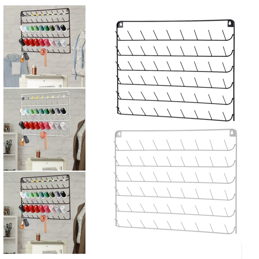 Thread Holder Wall Mounted Shelf Sewing Thread Organizer for