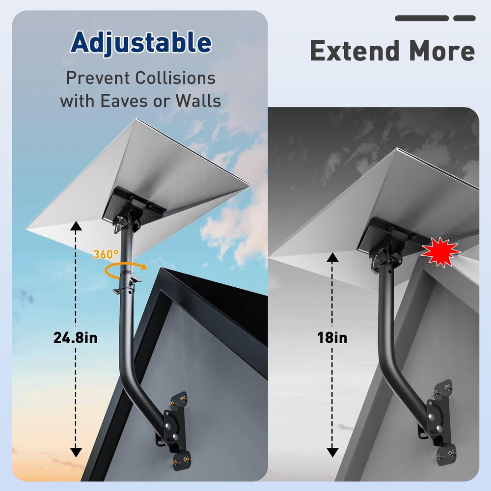 Starlink Gen 3 Mount, Lengthening 360Â° Adjustable Starlink Mounting Kit