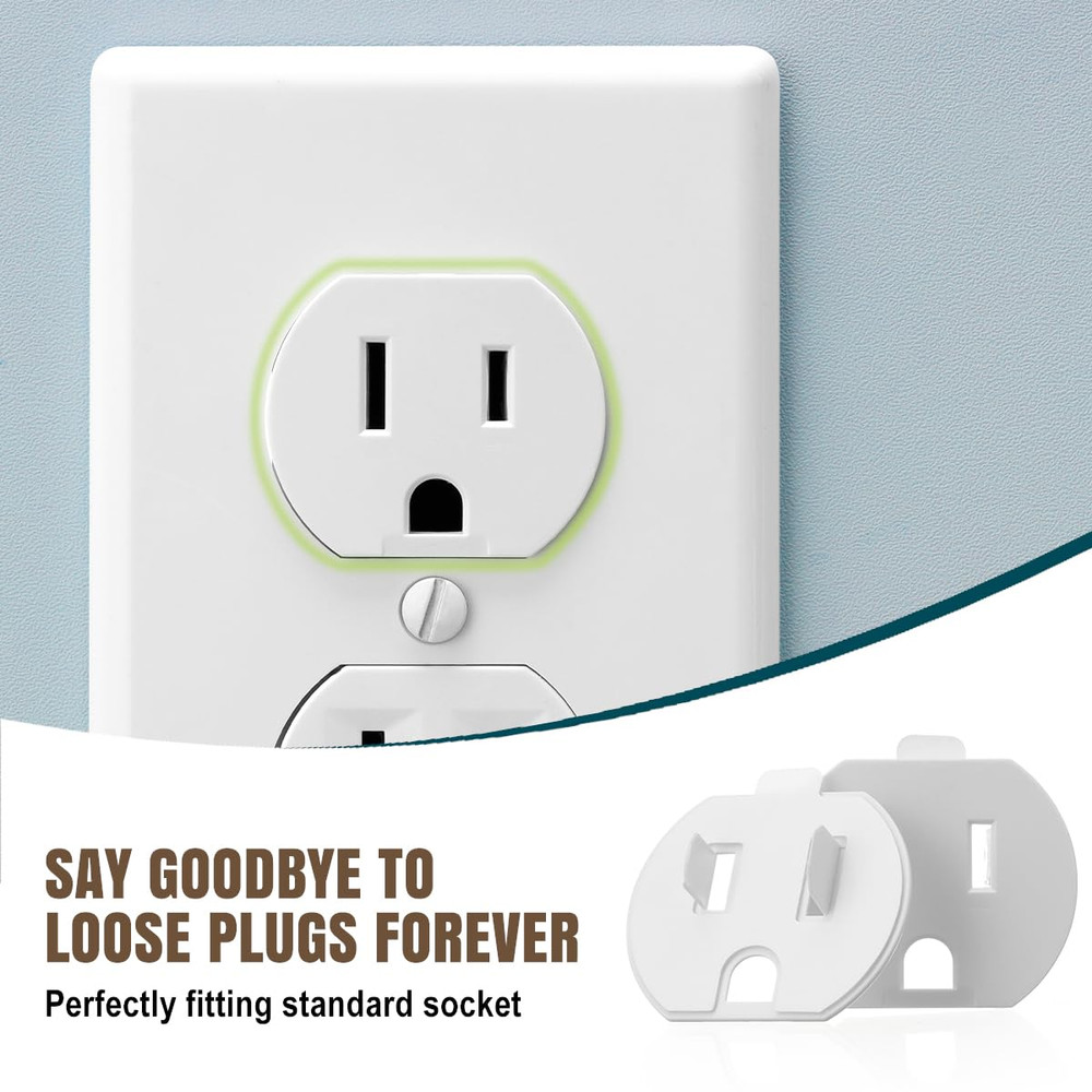 Loose Outlet Plug Fix, 12 Pack Plastic Socket Tightener Insert for Loose Outlets