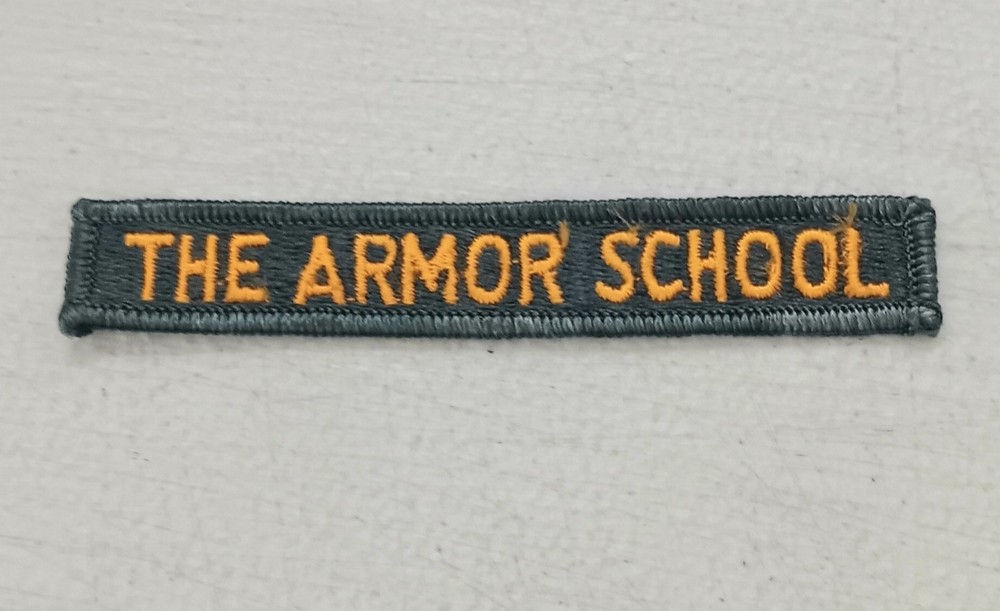 US ARMY The Armor School Jacket Sleeve Patch 3.75 Inches