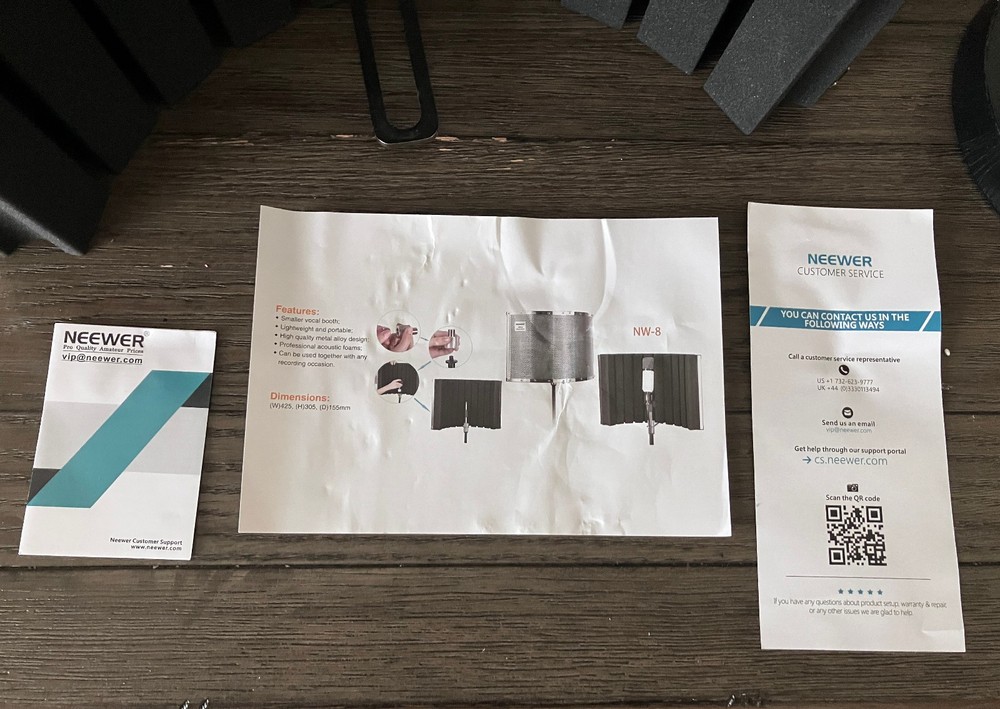 Neewer Isloation Shield Vocal Booth