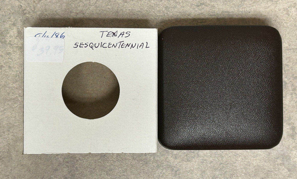 Texas Sesquincentennial Silver Round - Minted 1981 - Original Box & Pkg