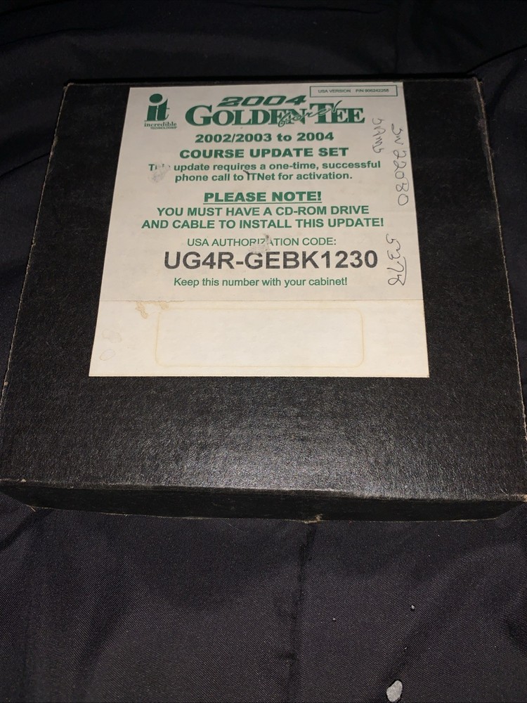 Golden Tee Fore US Version 2002 - 2004 Course Set Update Arcade DLC Disc + Chip
