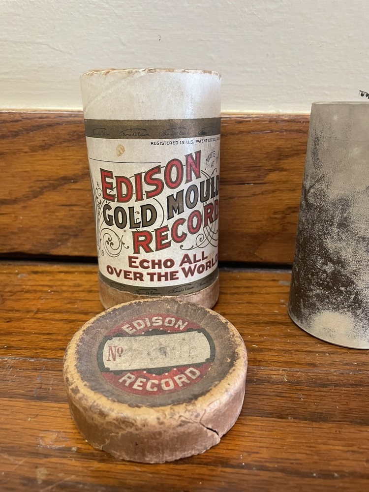 Edison Brown Wax Cylinder Record