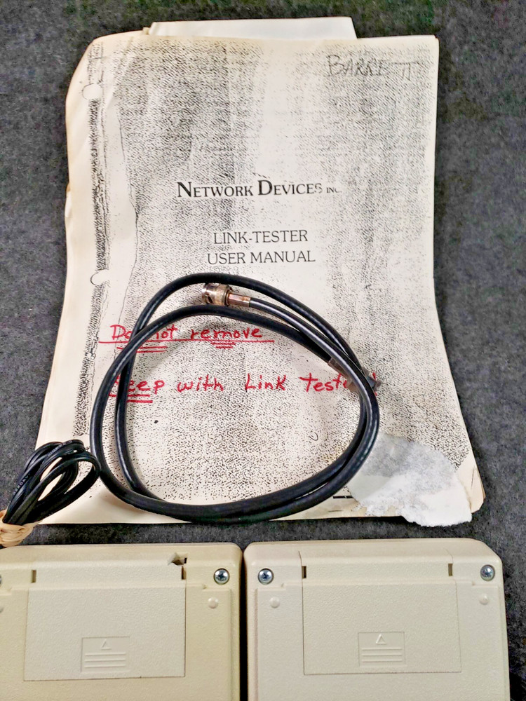 network devices bnc link-tester w/ Instructions .........................(C20B5)