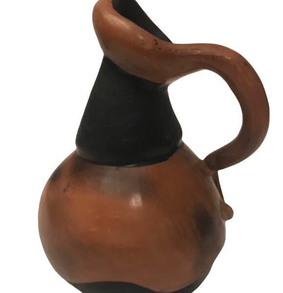 Peru Pottery Artwork Handmade Chulucana Peru Pottery Vase