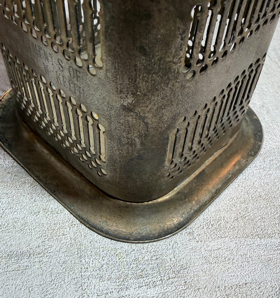 Vintage Jack Daniel's Silver Plate Advertising Bottle Coaster Made In England