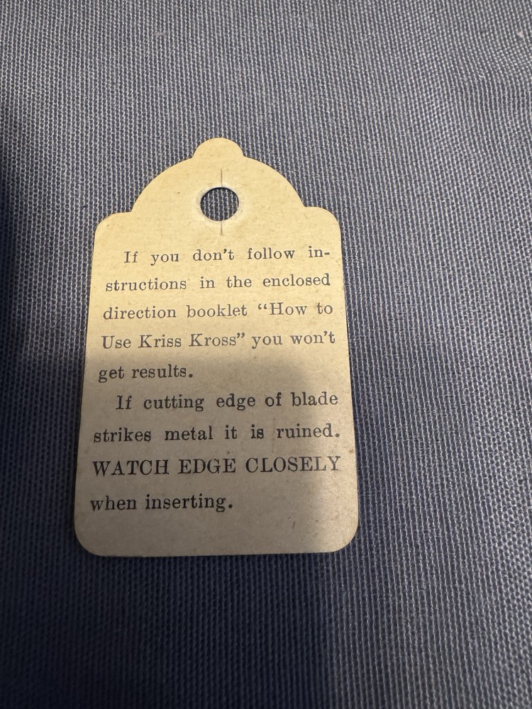 Kriss Kross Stropper Razor Blade Sharpener/Box