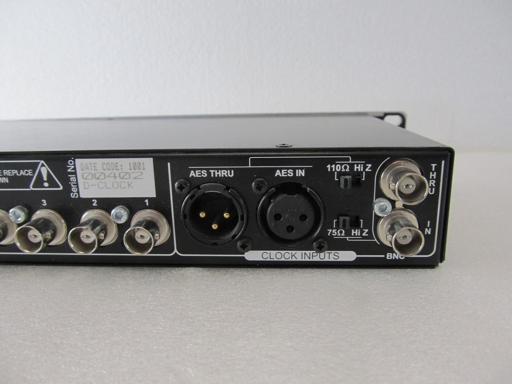 Drawmer D-Clock DMS-2 Master Clock Distributor Rack Mountable