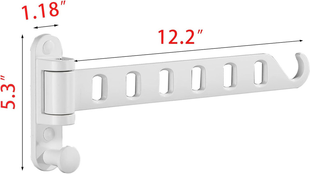 JOOM Laundry Drying Rack Wall Mounted Clothes Drying Rack Clothes Hanger -Coat H