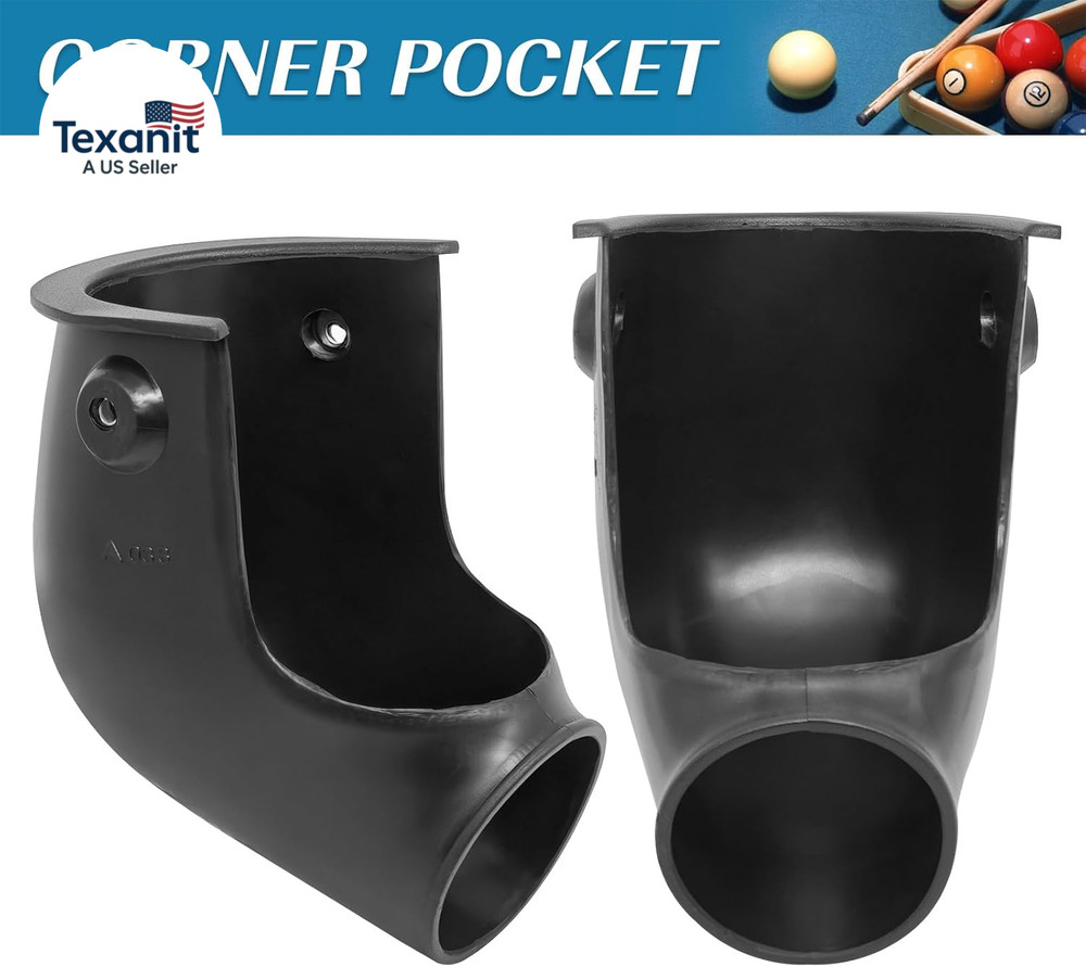 Pool Table Pockets Replacement Pockets for Billiard Table Set of 6