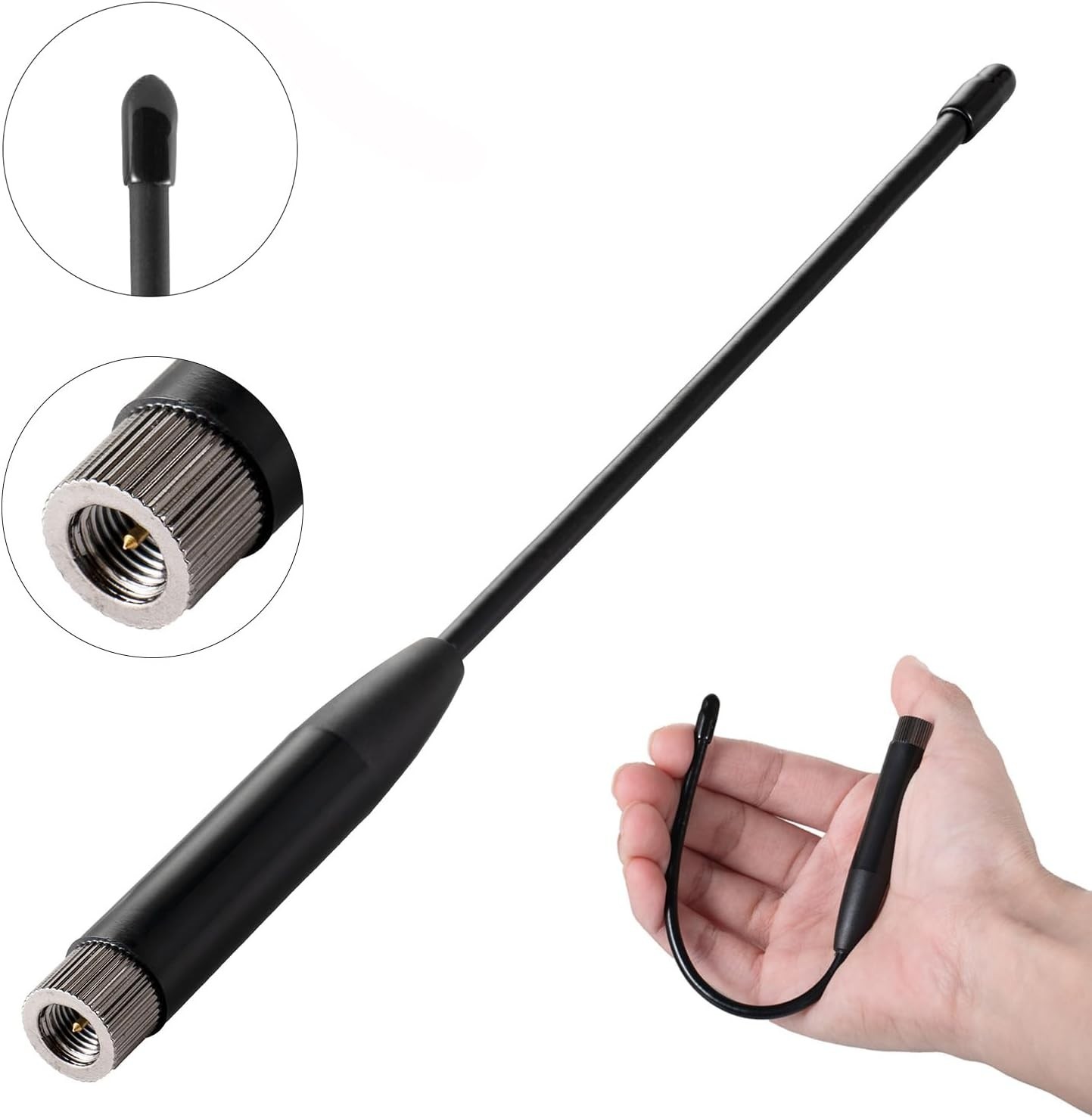 915MHz LoRa Meshtastic Whip SMA Male Omni Antenna 10dBi Gain(2 Sets)