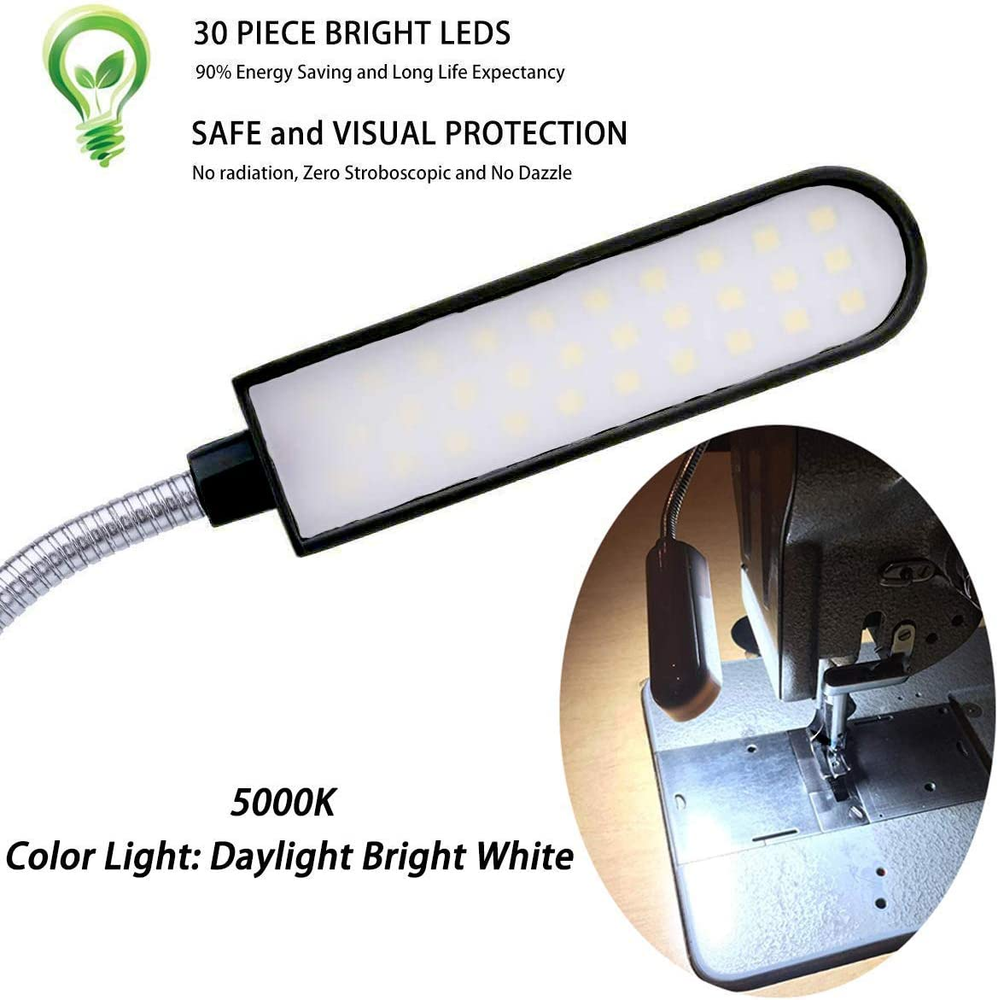 Sewing Machine Light LED Lighting (30LED) 6 Watt for Workbench Lathe Drill Press