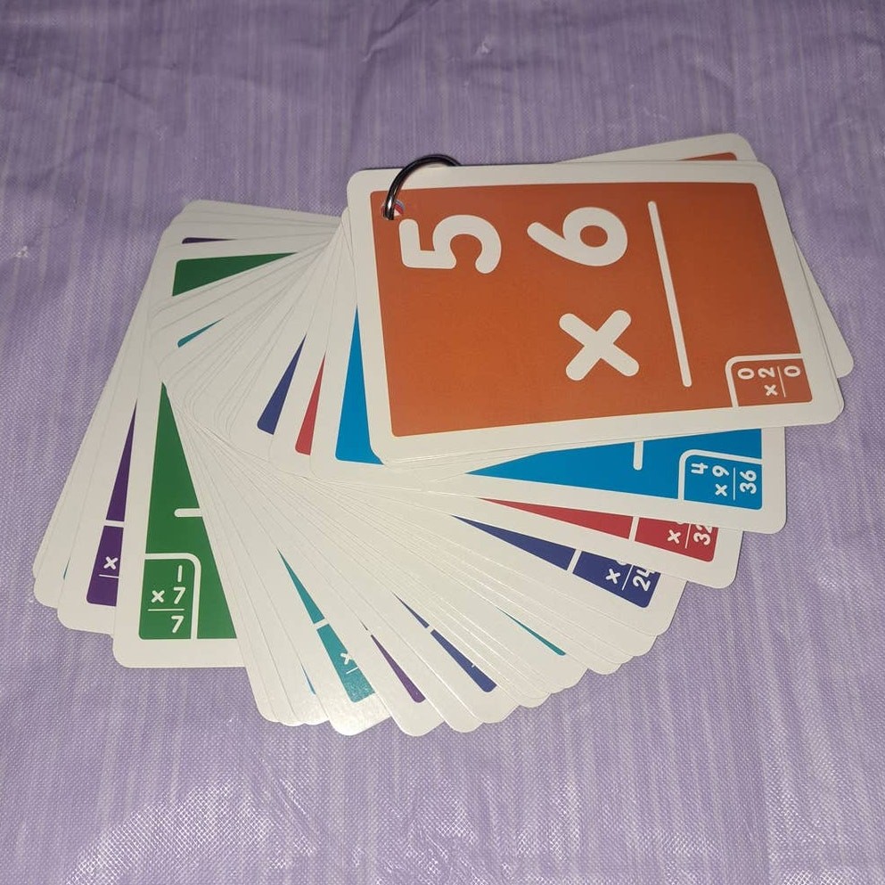 Scholastic 36 Count Double Sided Multiplication Flash Cards