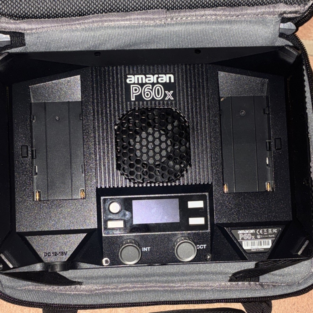 amaran P60x LED Continuous Lighting Unit AC-Powered with Accessories & Case