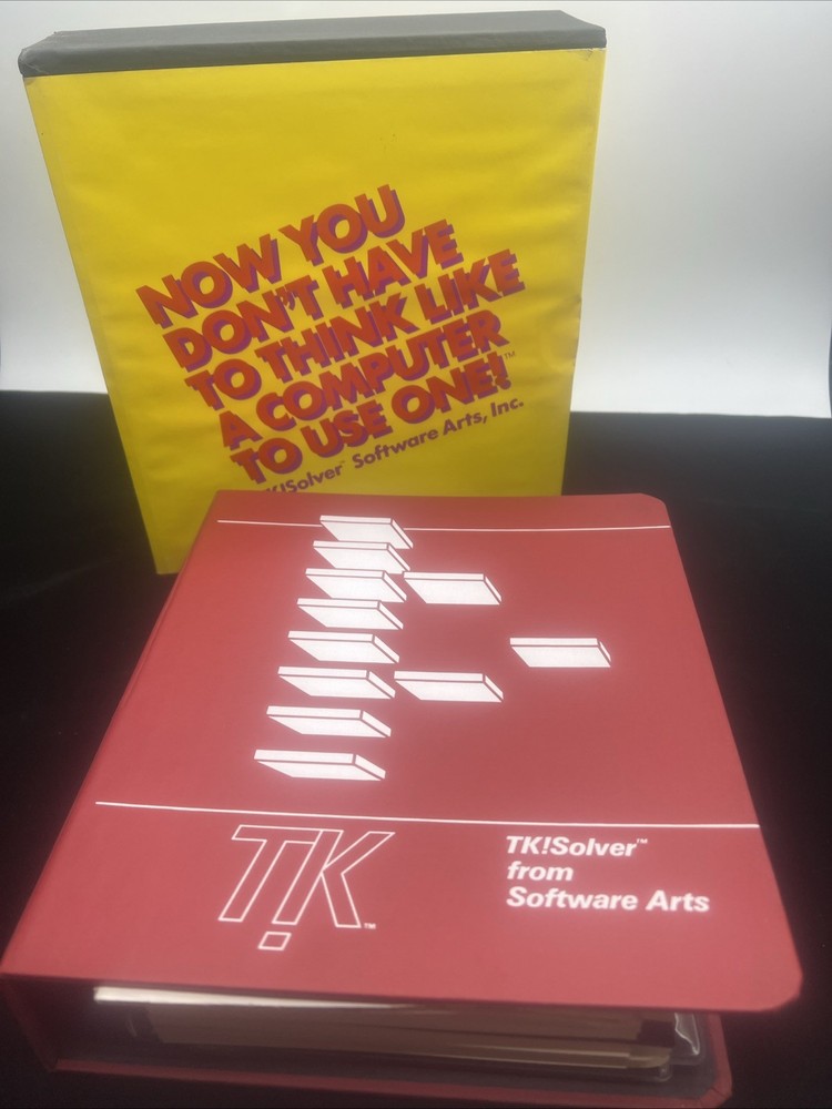 IBM PC Software: TK! SOLVER 1.2 From Software Arts  DOS Vintage
