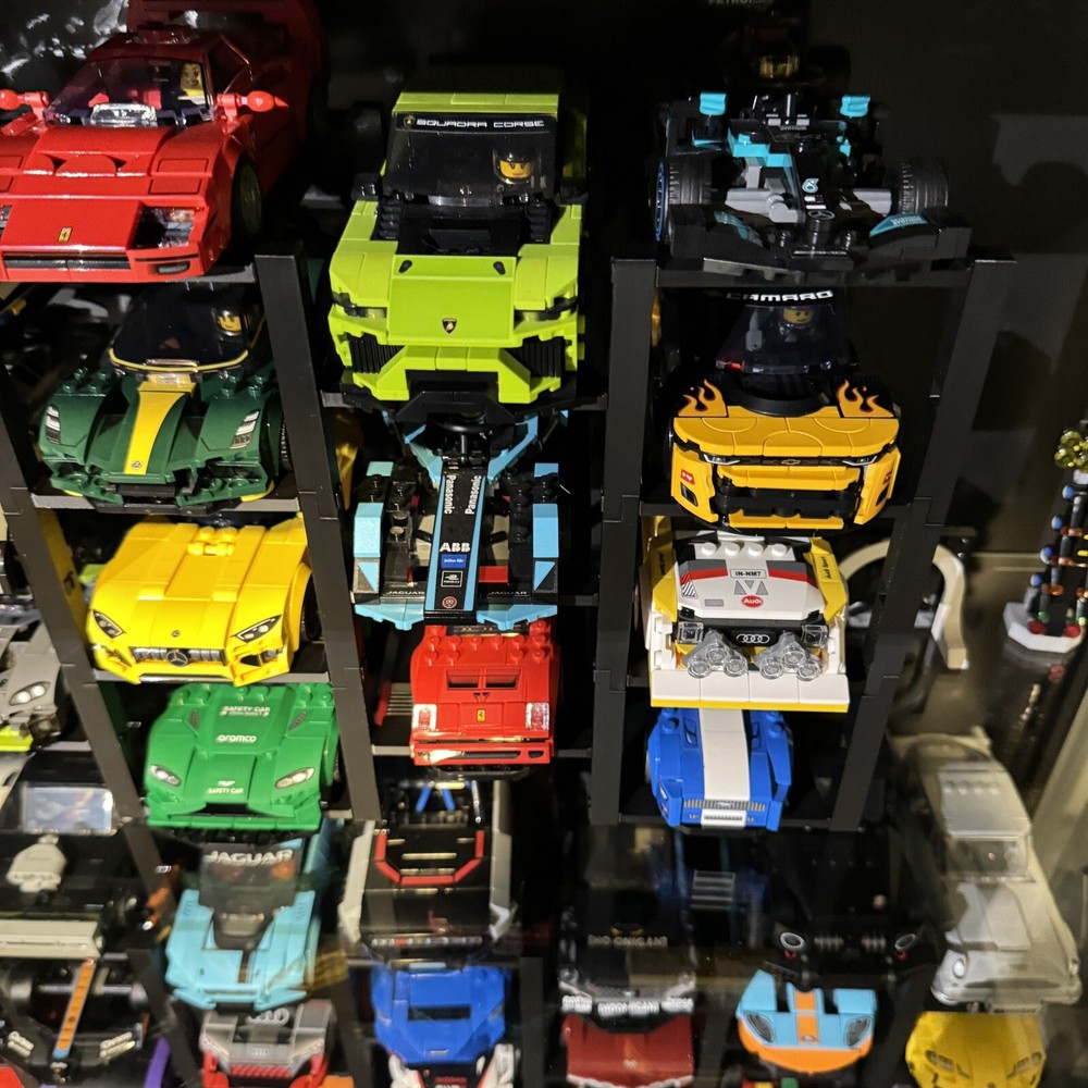 Lego Speed Champions Display Stands Stackable Garage Lifts Customizable 3 Tier
