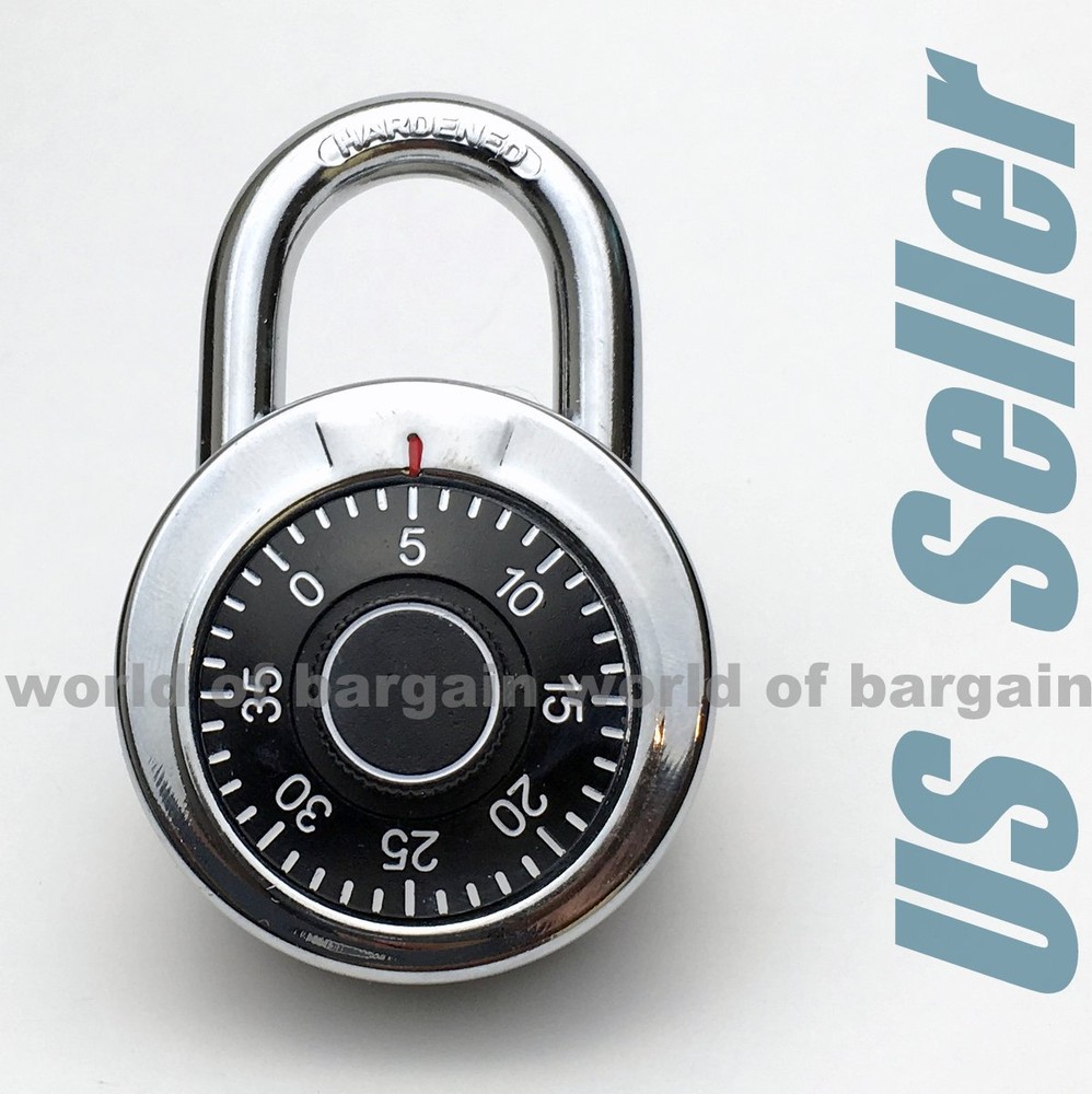 Combination PADLOCK School Locker Keyless Lock Code Number Dial Gym Bike T051