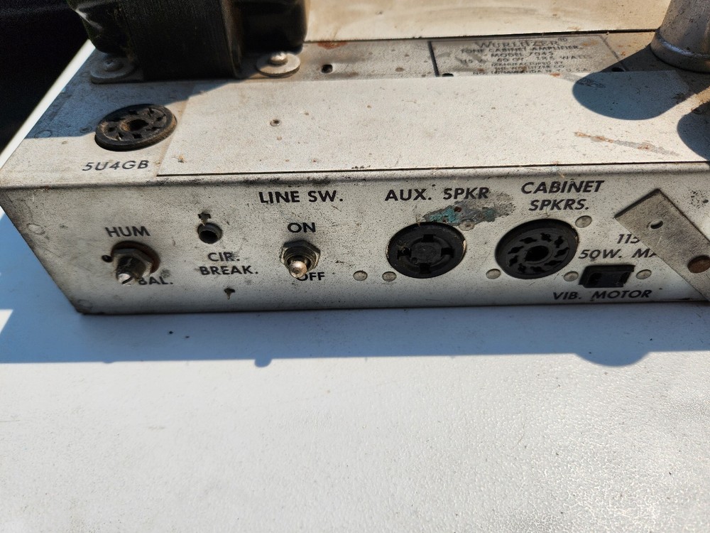 Wurlitzer Tube Amplifier 4075 Untested