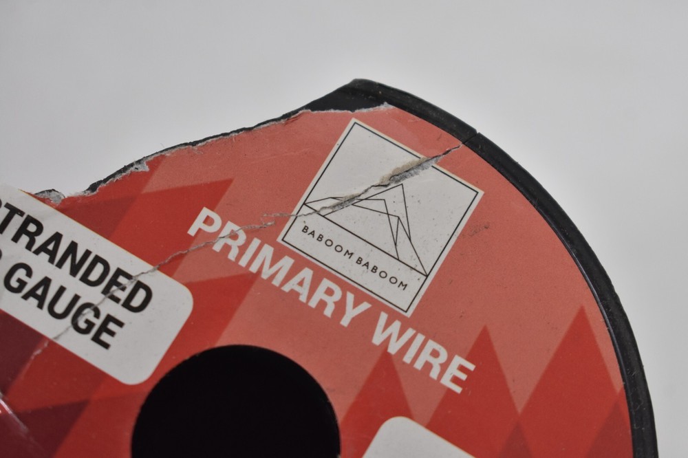 Baboom Baboom Primary Wire Stranded 12 Gauge Single Conductor 100' Black Cable