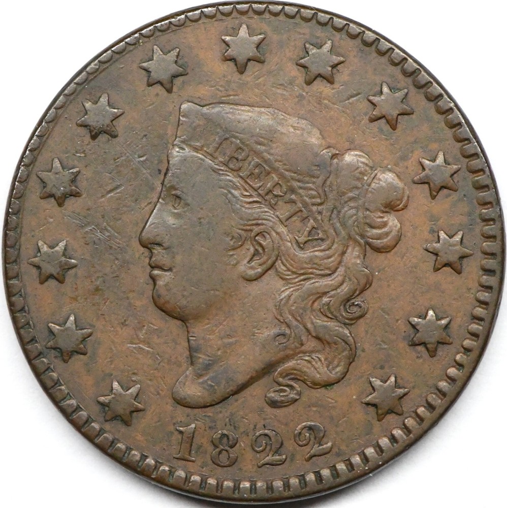 1822 large cent