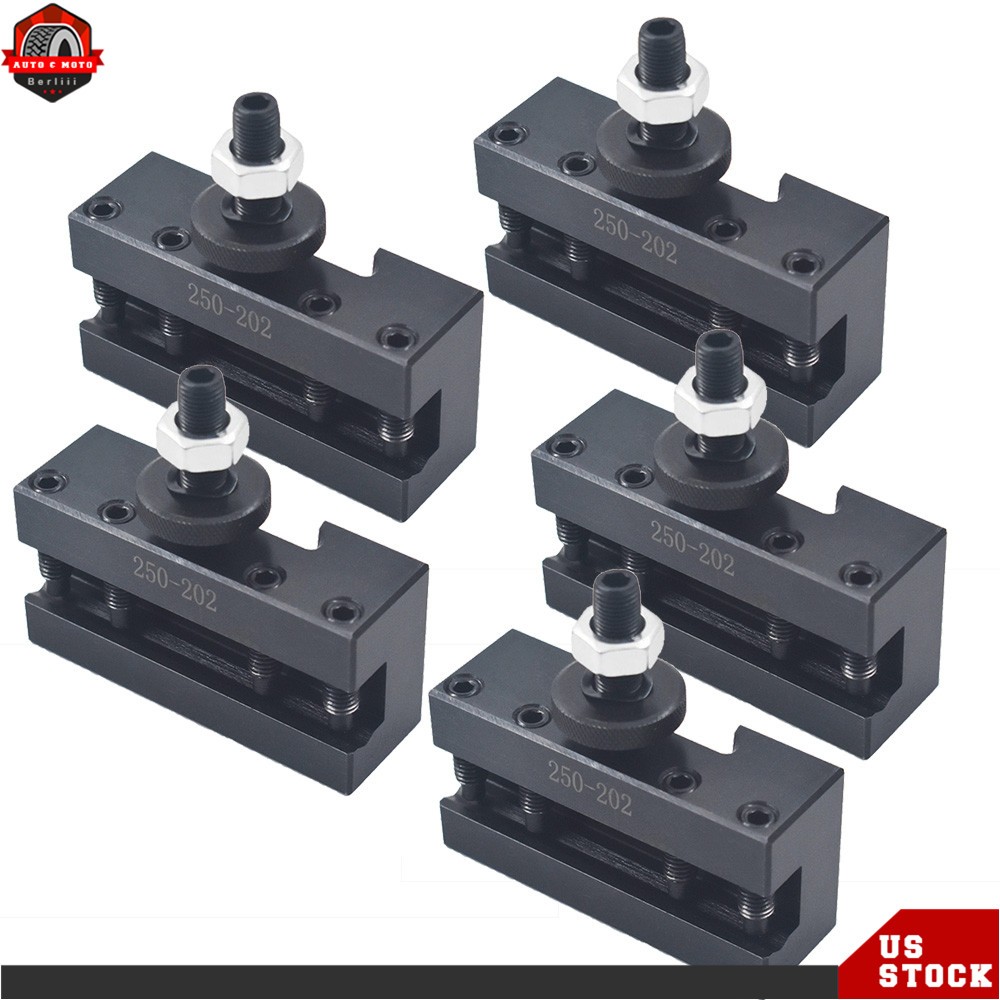 5Pack BXA 250-202 #2 Quick Change Turning Facing & Boring Tool Post Holder New