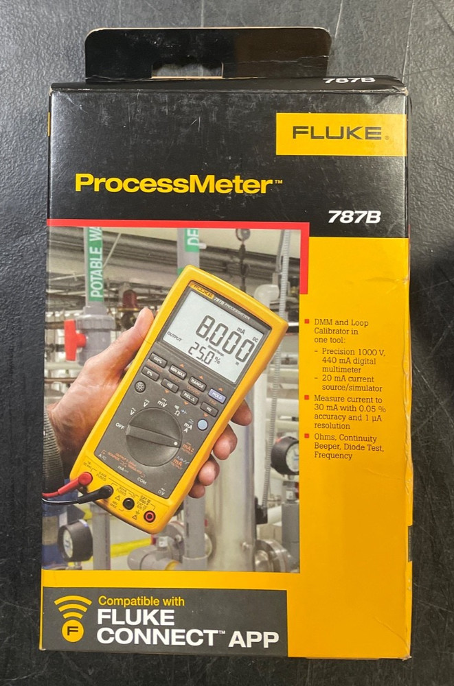 Fluke® 787B ProcessMeter Digital Multimeter mA Loop Calibrator Backlit LCD New